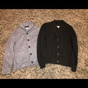 2 Button down boys sweaters. Nearly new.